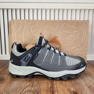 Pacific Mountain Coosa Lo Womens Size 6.5 Gray Waterproof Hiking Sneakers Shoes